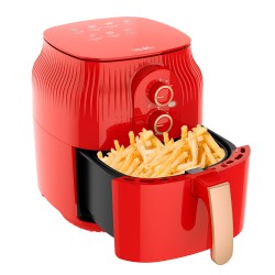 Фритюрник DECAKILA Air Fryer, 4.5 L, 1400 W, червен		